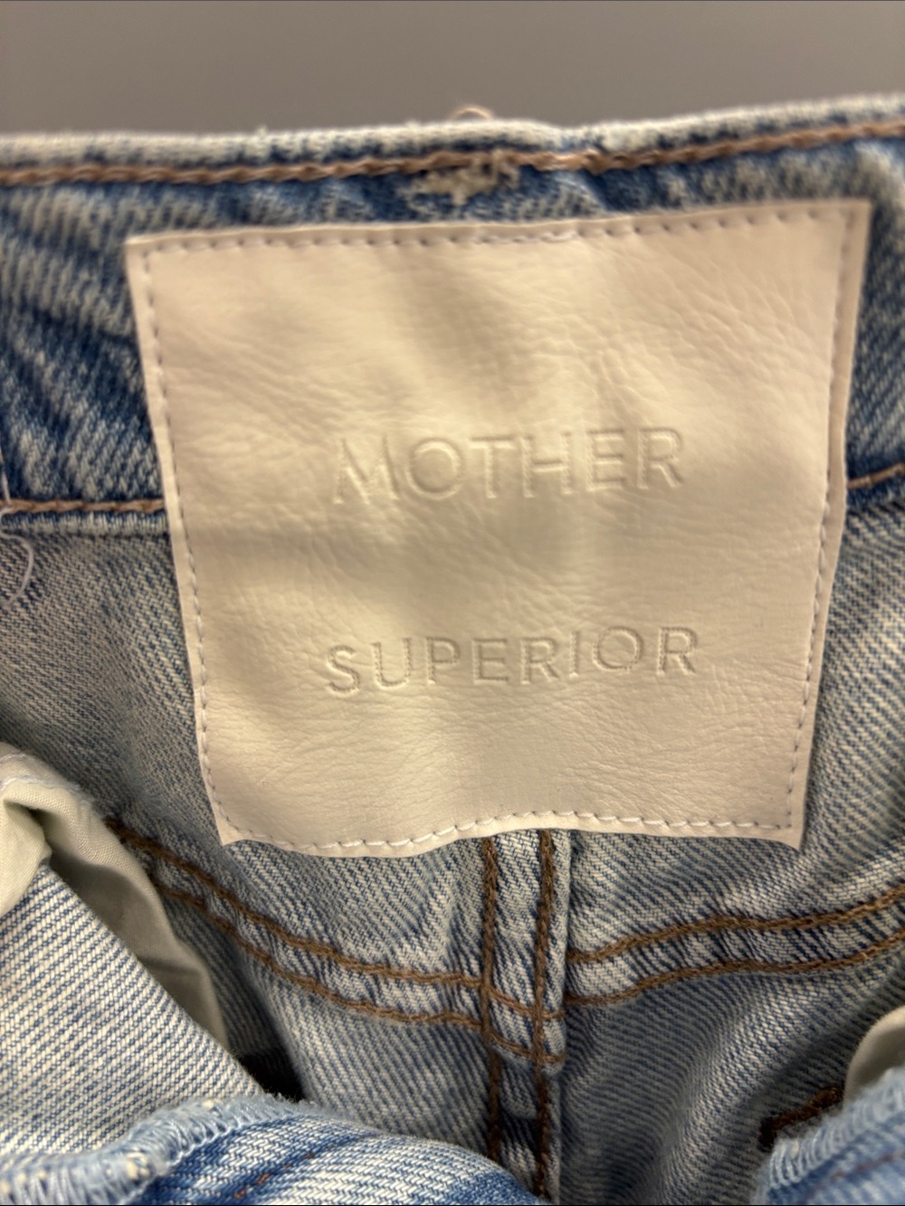 MOTHER Light Blue Half-Pipe Ankle Relaxed Jeans W/O Tag - Picture 7 of 10
